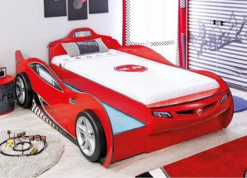 CARBED Кровать-машина Coupe с выдвижной кроватью Red 20.03.1306.00 в Ужуре - uzhur.mebel54.com | фото