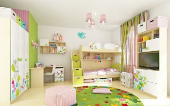 Детская комната Флёр (Белый/корпус Клен) в Ужуре - uzhur.mebel54.com | фото