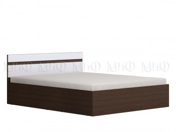 Ким кровать 1,4 (Венге/белый глянец) в Ужуре - uzhur.mebel54.com | фото