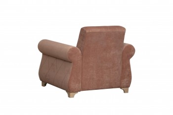 Кресло для отдыха "Порто" (велюр киви корица / микровельвет крем) в Ужуре - uzhur.mebel54.com | фото