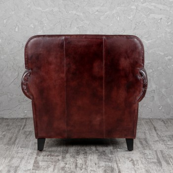 Кресло кожаное Элегант (Бордовый) в Ужуре - uzhur.mebel54.com | фото