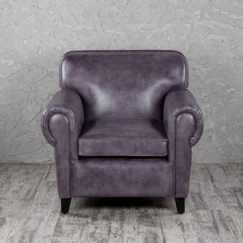 Кресло кожаное Элегант (Фиолетовый) в Ужуре - uzhur.mebel54.com | фото