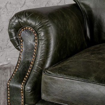 Кресло кожаное Лофт Аристократ (ширина 1070 мм) в Ужуре - uzhur.mebel54.com | фото