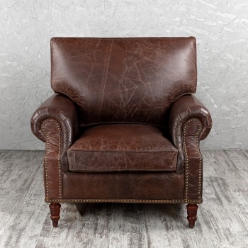 Кресло кожаное Лофт Аристократ (ширина 1100 мм) в Ужуре - uzhur.mebel54.com | фото