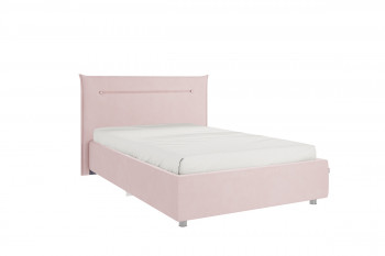 Кровать 1,2 Альба с основанием (Нежно-розовый велюр) в Ужуре - uzhur.mebel54.com | фото