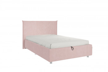 Кровать 1,2 Квест (Нежно-розовый велюр/под-мех) в Ужуре - uzhur.mebel54.com | фото