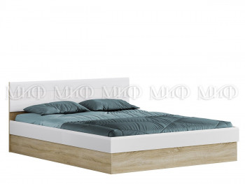 Кровать 1,4 спальня Фортуна (Дуб сонома/белый глянец) в Ужуре - uzhur.mebel54.com | фото