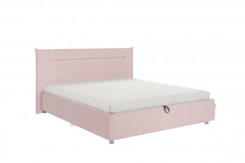 Кровать 1,6 Альба (Нежно-розовый велюр/под-мех) в Ужуре - uzhur.mebel54.com | фото