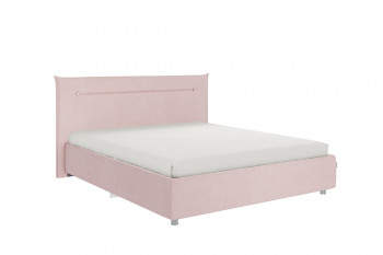Кровать 1,6 Альба с основанием (Нежно-розовый велюр) в Ужуре - uzhur.mebel54.com | фото