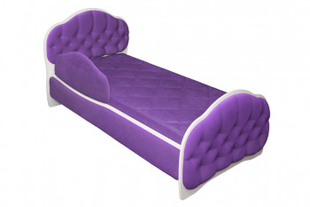 Кровать 160 Гармония 32 Фиолетовый (мягкий бортик) в Ужуре - uzhur.mebel54.com | фото