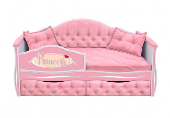 Кровать 160 серии Иллюзия 2 ящика 15 Бледно-розовый (подушки) в Ужуре - uzhur.mebel54.com | фото