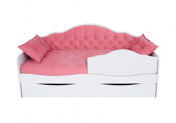Кровать 170 серии Иллюзия Лайт 1 ящик 89 Розовый (подушки) в Ужуре - uzhur.mebel54.com | фото