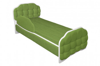 Кровать 190 Атлет Lux 76 Зелёный (мягкий бортик) в Ужуре - uzhur.mebel54.com | фото