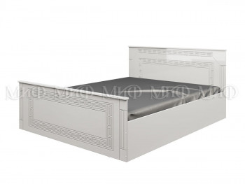 Кровать Афина-1 1,4 м (Белый/Белый глянец) в Ужуре - uzhur.mebel54.com | фото
