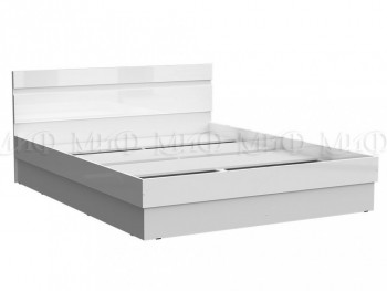 Кровать Челси 1400 (Белый/Белый глянец) в Ужуре - uzhur.mebel54.com | фото