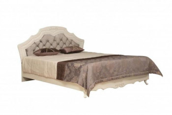 Кровать двойная "Кантри" (вудлайн кремовый/патина/ортопед/1820) в Ужуре - uzhur.mebel54.com | фото