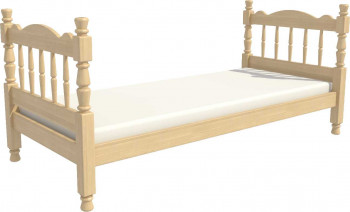 Кровать одинарная Аленка из массива сосны 800*1890 Сосна в Ужуре - uzhur.mebel54.com | фото