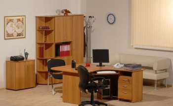 Мебель для персонала Рубин 42 Светлый миланский орех в Ужуре - uzhur.mebel54.com | фото