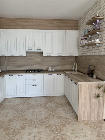 Модульная кухня Капри 2,0 м (Камень светлый/Серый) в Ужуре - uzhur.mebel54.com | фото