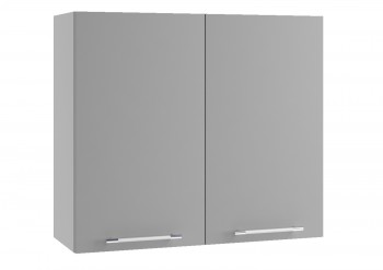 Монца ВП 800 шкаф верхний высокий (Белый софт/корпус Серый) в Ужуре - uzhur.mebel54.com | фото