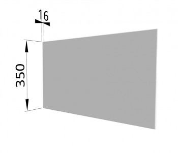 Панель торцевая (для шкафа горизонтального глубокого) ГПГ Ройс (Белый софт) в Ужуре - uzhur.mebel54.com | фото