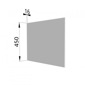 Панель торцевая (для шкафа горизонтального глубокого высокого) ГВПГ Ройс (Белый софт) в Ужуре - uzhur.mebel54.com | фото