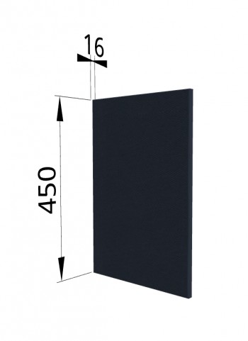 Панель торцевая (для шкафа горизонтального высокого) ВПГ Квадро (Черника) в Ужуре - uzhur.mebel54.com | фото