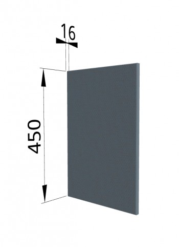 Панель торцевая (для шкафа горизонтального высокого) ВПГ Квадро (Лунный свет) в Ужуре - uzhur.mebel54.com | фото