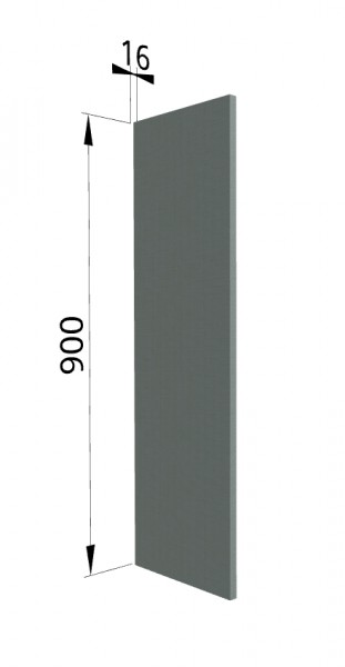 Панель торцевая ВП Квадро (для шкафа верхнего высокого) Нарцисс в Ужуре - uzhur.mebel54.com | фото
