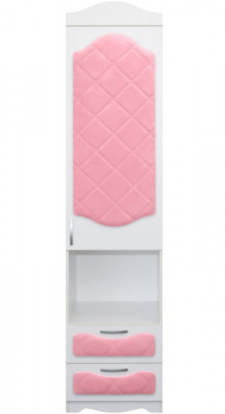 Пенал с ящиками серии Иллюзия 36 Светло-розовый в Ужуре - uzhur.mebel54.com | фото