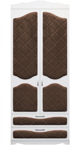 Шкаф 2-х створчатый с ящиками серии Иллюзия 08 Шоколад в Ужуре - uzhur.mebel54.com | фото