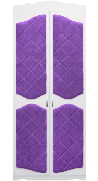 Шкаф 2-х створчатый серии Иллюзия 32 фиолетовый в Ужуре - uzhur.mebel54.com | фото