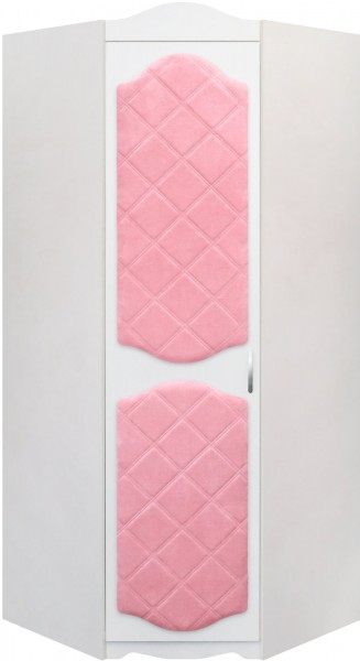 Шкаф угловой Иллюзия 36 Светло-розовый в Ужуре - uzhur.mebel54.com | фото