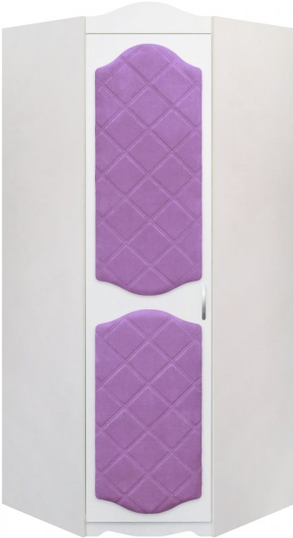 Шкаф угловой Иллюзия 67 Светло-фиолетовый в Ужуре - uzhur.mebel54.com | фото