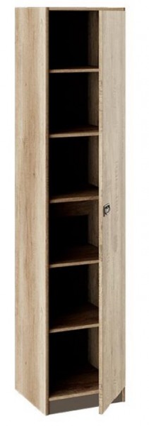 Шкаф для белья «Пилигрим» (Дуб Каньон светлый, Фон серый) в Ужуре - uzhur.mebel54.com | фото