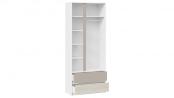 Шкаф для одежды комбинированный «Сканди» Дуб Гарден/Белый/Глиняный серый в Ужуре - uzhur.mebel54.com | фото