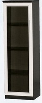 Шкаф нижний со стеклодверью ДЛЯ ГОСТИНОЙ ШНС-450 Венге/Дуб выбеленный в Ужуре - uzhur.mebel54.com | фото