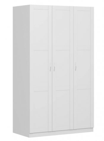 Шкаф трехдверный Пегас сборный белый в Ужуре - uzhur.mebel54.com | фото