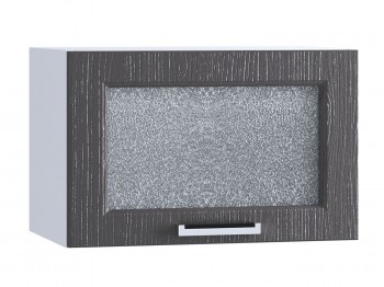 Шкаф верхний горизонтальный со стеклом 500, ШВГС 500 (Клен серый/корпус белый) в Ужуре - uzhur.mebel54.com | фото
