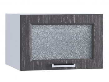 Шкаф верхний горизонтальный со стеклом 510, ШВГС 510 (Клен серый/корпус белый) в Ужуре - uzhur.mebel54.com | фото