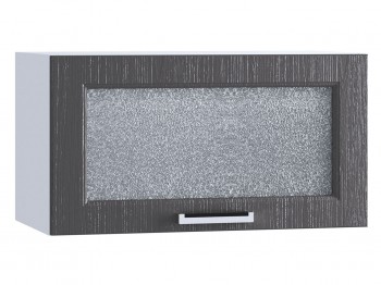Шкаф верхний горизонтальный со стеклом 600, ШВГС 600 (Клен серый/корпус белый) в Ужуре - uzhur.mebel54.com | фото