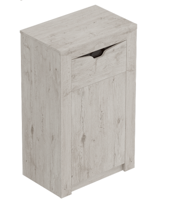 Тумба с дверцей и ящиком Соренто Дуб бонифаций/Кофе структурный матовый в Ужуре - uzhur.mebel54.com | фото
